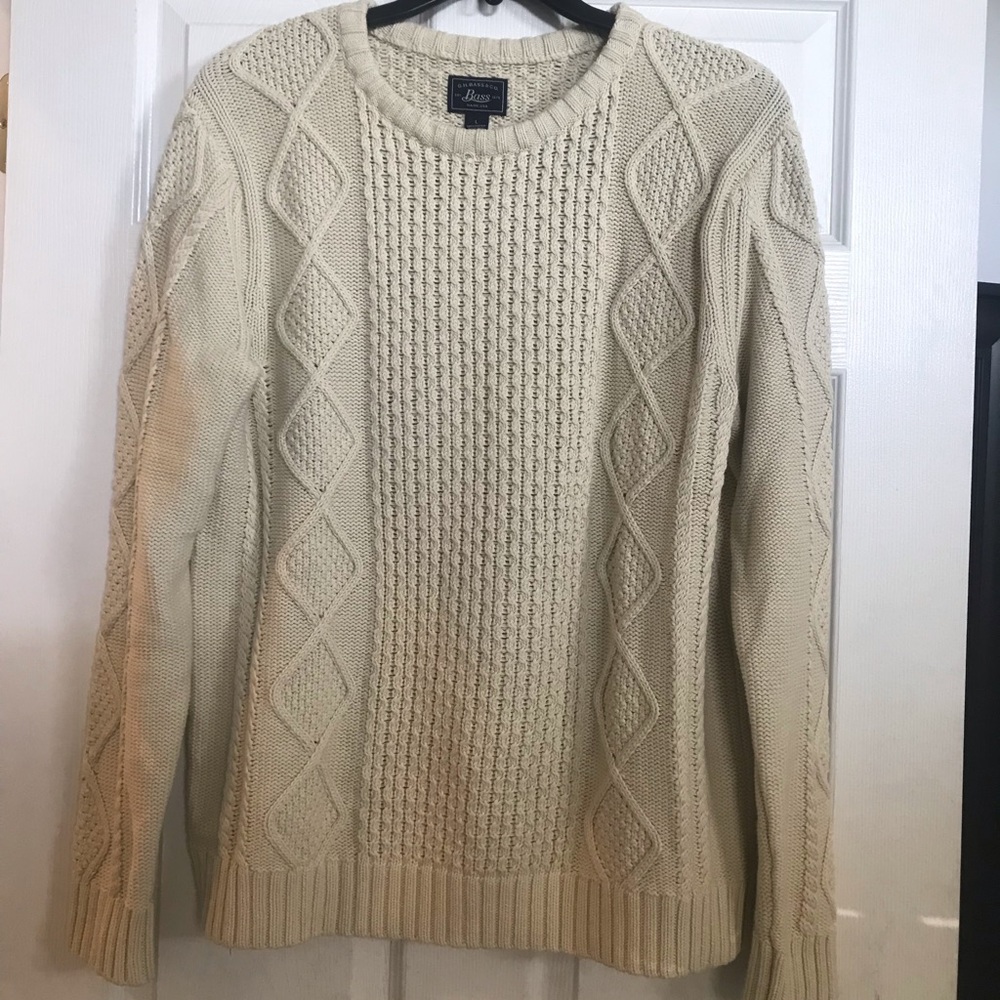 Men’s Bass Cable Knit Sweater